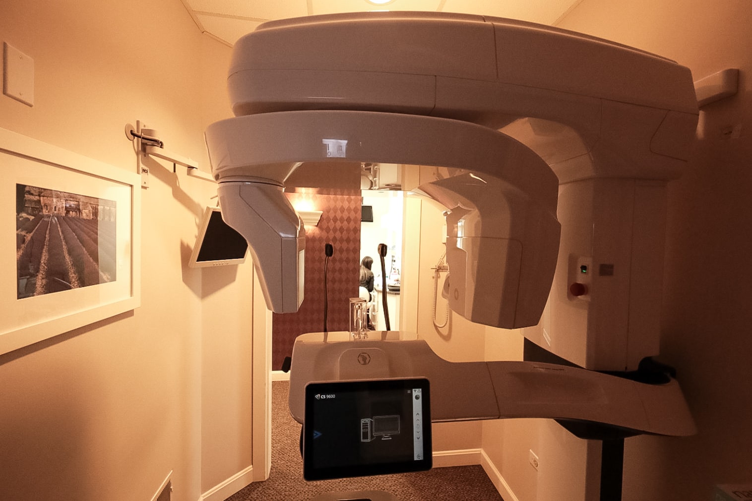 CBCT 3D imaging scanner in the office's imaging room